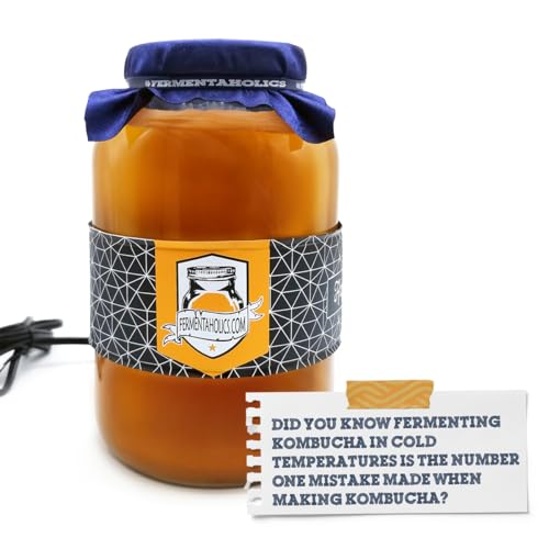 Fermentaholics Kombucha Brewing Starter Kit – USDA Certified Organic SCOBY & Tea, Complete Home Kombucha Making Kit with Culture, Kosher Certified (Deluxe Kombucha Brewing Kit) - size: Deluxe Kombucha Brewing Kit
