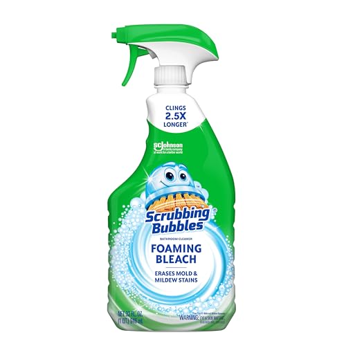 Scrubbing Bubbles Foaming Bleach Bathroom and Shower Cleaner Disinfectant Spray, Helps Erase Mold & Mildew, 32oz - size: 32 Ounce (Pack of 1)
