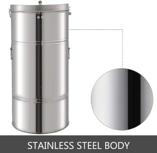 Manual Honey Extractor, 2 Frames Honey Spinner Extractor, 35×75cm Stainless Steel Beekeeping Extraction, Honeycomb Drum Spinner with Lid, Apiary Centrifuge Equipment