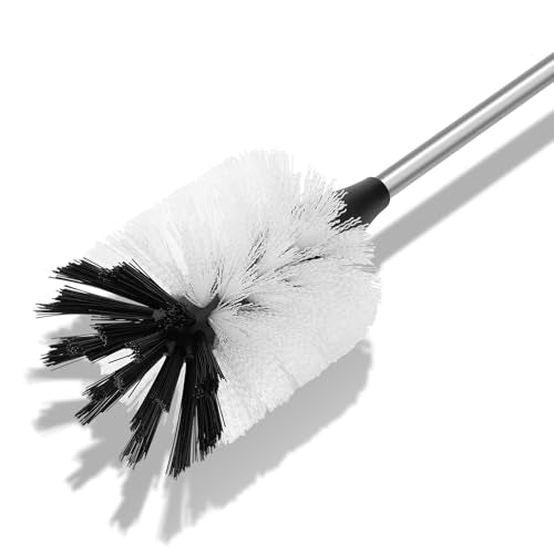 Water Bottle Cleaning Brush with 2 Replaceable Heads, Compatible with Sport Bottles, Tumblers, Mugs, Wine Decanters, Glassware, 15 in, White - color: White, size: 15 Inch ( Pack of 1)
