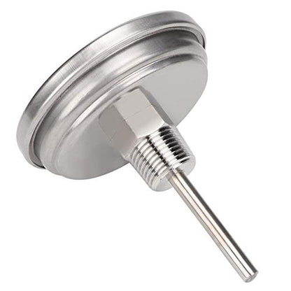 Brewing Thermometer,1/2" NPT Stainless Steel Thread Pot Kettle Thermometer for Home Brewing/Brewing Beer