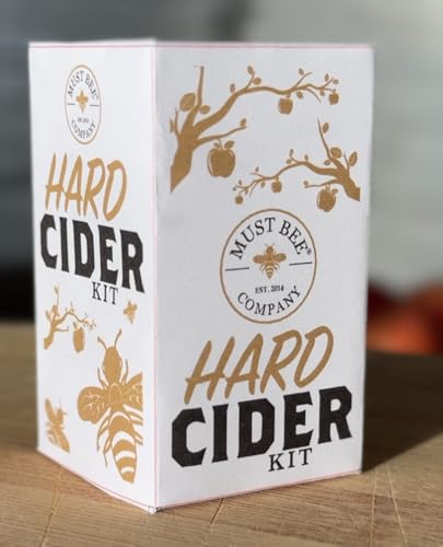 Hard Cider Making Kit - 1 Gallon Reusable Homebrew Set to Make Hard Apple Cider- Must Bee Company - size: Hard Cider Kit 1 Gallon Starter Set