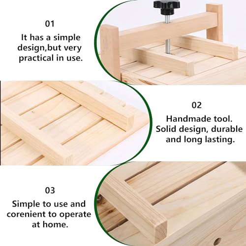 Wooden Tofu Press Mold: Homemade Tofu Maker Pressing Mold, Soybean Curd Making Machine, Cheese Maker Set for Home Kitchen, Tofu Making Kit for Tofu Lover Tofu Press Mold Box