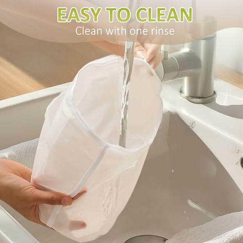 3 Pcs Cheese Cloth Bag for Straining, 2026 New Cheesecloth Bags Nut Milk Bag Reusable Straining Bags, Cheesecloth for Dumpling Fillings, Cooking and Juicing (Large) - color: Large