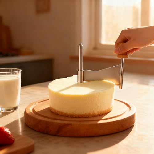 Cheese Curler Wheel, Stainless Steel Cheese Shaver with Sharp Blade Wood Base for Create Beautiful Rose, Ideal Cutter for Tete de Moine Curler and Chocolate Shavings and Curls