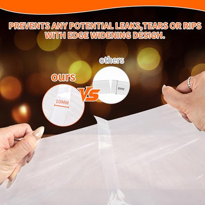 Brining Bags, 3 Pack, 26"×22", Extra Large Holds up to 35lb, Extra Large Turkey Brine Bag with 3 Cotton Strings, Double Zip-lock Seal for Turkey, Chicken, Beef, Pork, Ham, Marinade
