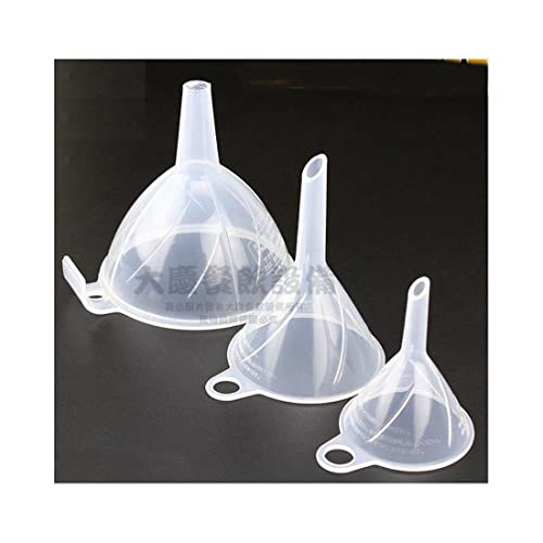 JapanBargain 3102, Set of 3 Japanese Funnel Set Mini and Small Funnels Liquid and Dry Ingredients, BPA Free, Made in Japan, 2 Set