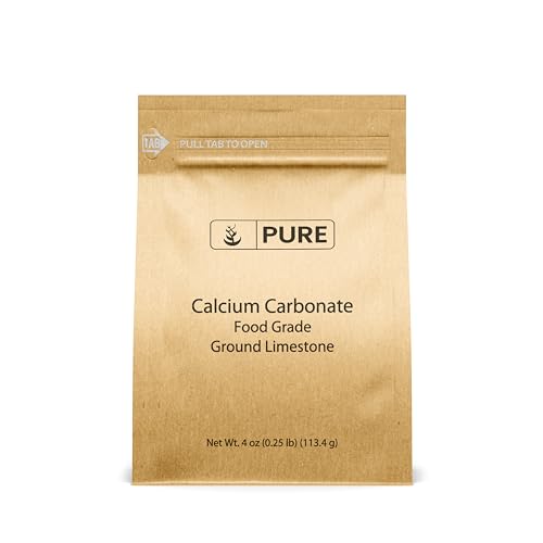Pure Original Ingredients Calcium Carbonate (4 oz) Dietary Supplement, Food Preservative, Acid Neutralizer - size: 4 Ounce (Pack of 1)