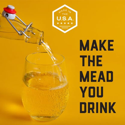 Craft A Brew - Mead Making Kit – Reusable Make Your Own Mead Kit – Yields 1 Gallon of Mead - style: Mead Making Kit