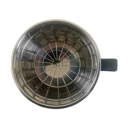 OCS Parts 20216.0000 Stainless Steel Coffee Brew Funnel with Black Handle | Replacement Brew Funnel for Bunn Coffee Machines
