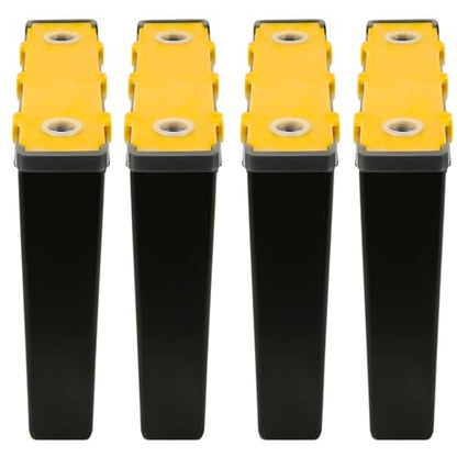 4 Pack 6.5L Bee Hive Feeder, Bee Frame Feeder, Deep Frame Water Feeder, Bee Feeder for Beekeeping Supplies Equipment Tools (Yellow, 4 Pack 6.5L) - color: YELLOW, size: 4 Pack 6.5L