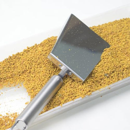 FENICAL Beekeeping Shovel for Bee Case Maintenance Stainless Steel for Hive Cleaning with Tail Hanging Hole Design, Efficient Honeycomb Scraper Tool in Beekeeping
