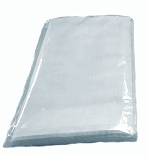 Cheesecloth - 9 Sq. Feet: Grade 90 - White Bleached -Individually Bagged - 100% Cotton - Filter - Strain -Reusable - color: White