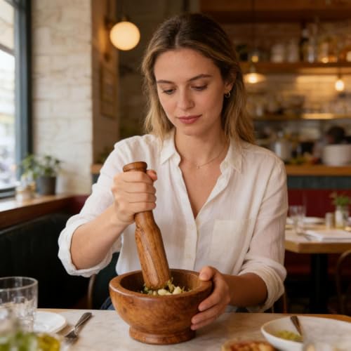 Sauerkraut Pounder Manual Wooden Masher, Vegetable Fermentation Tamper, Pickle Packer Tool, Kitchen Food Prep | Wooden Crusher Tool For Meat Vegetable Pickle Cabbage Food (Khaki) - color: Khaki