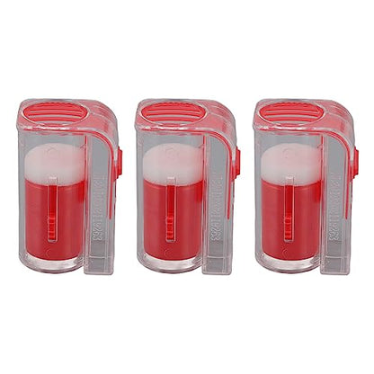 3Pcs Queen Bee Marking Cage Catcher, Queen Bee Marking Bottle, Plastic One Handed Bee Queen Marker Bottle Beekeeping Tools for Beekeepers (Red) - color: Red
