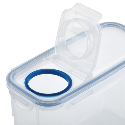 LocknLock Easy Essentials Pantry Food Storage Container Set/Food Storage Bin Set, Rectangular, BPA-free/Dishwasher Safe, 4 Piece - Clear - size: 4 Piece Set (Multi Size)