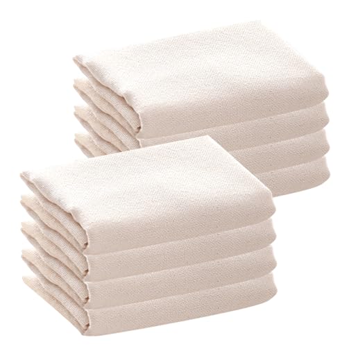 Rennet for Cheese Making, Cheese Cloths for Straining 8PCS 20x20 In Unbleached Cotton Cheesecloth for Cooking Reusable Ultra-Dense Strainer for Juicing, Filtering, Canning, Covering
