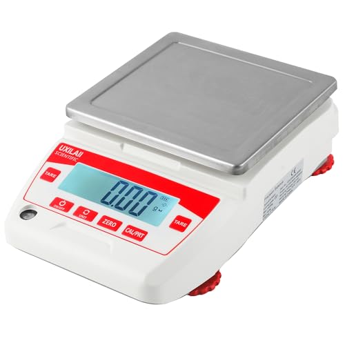 Lab Scale 3200g x 0.01g High Precision Electronic Analytical Balance 0.01g Accuracy Laboratory Balance Digtal Scale Gram Scale Jewelry Scale with 1Kg Calibration Weight - size: 3200g0.01g