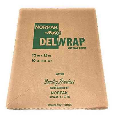 Norpak F1215DEL, 12x15-Inch Wet Wax Paper Sheets, Waxed Wrap Deli Paper Sheets (1 pack/ 1000 sheets)