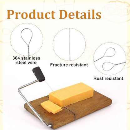 8Pcs Cheese Slicer Wire, 5.5in Stainless Steel Cheese Wire Replacement, Butter Slicing Board Cutter Wires for Kitchen