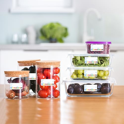 2 Rolls 1000 Pcs 1 inch X 2 inch Restaurant Quality Shelf Life Food Rotation Labels, Self-Adhesive Removable for Reusable Containers, Food Safety Date Sticker, Leftover Labels (1 * 2in-1000pc-Blue5) - style: 2Rolls-Blue