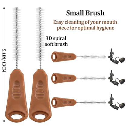 Patelai 8 in 1 Hydration Bladder Cleaning Kit Includes 3 Different Brushes and Drying Collapsible Bladder Frame, Water Reservoir Backpack Cleaning Kit - color: Brown