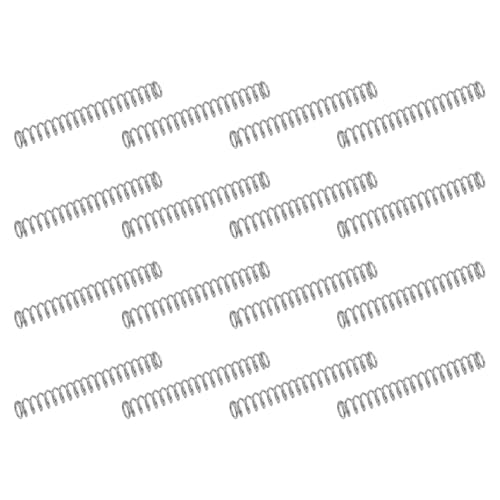 uxcell 50Pcs 304 Stainless Steel Compression Springs, 0.3mm x 3mm x 20mm Small & Tiny Pen Spring for Home Repair & DIY, Workshop & Industrial Use, (Silver Tone) - size: 3mmx20mm