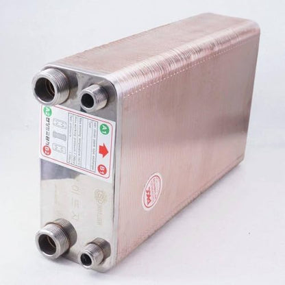 100 Plates SUS 304 Heat Exchanger Beer Wort Chiller Cooler Homerbrew