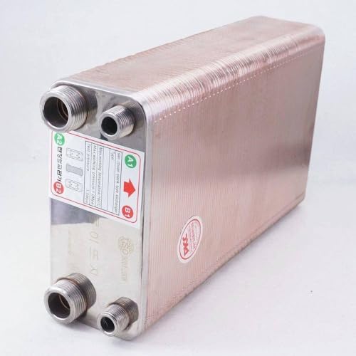 100 Plates SUS 304 Heat Exchanger Beer Wort Chiller Cooler Homerbrew