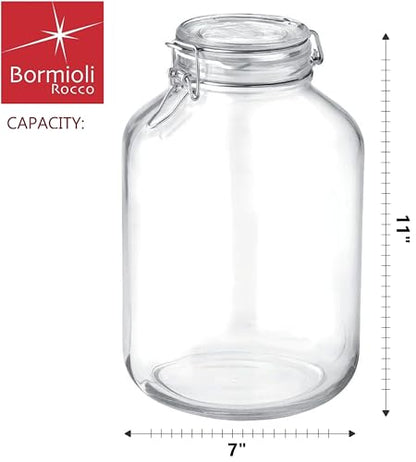 Bormioli Rocco Fido Clear Jar, 169 Oz. - color: Clear Top, size: 169 fl oz