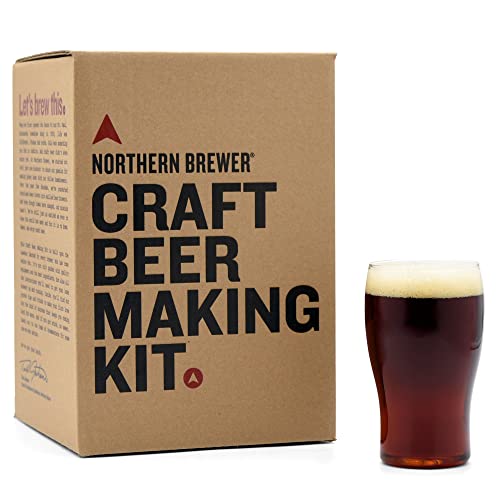 Northern Brewer - Siphonless 1 Gallon Craft Beer Making Starter Kit, Equipment and Beer Recipe Kit (Brown Ale) - color: Brown Ale