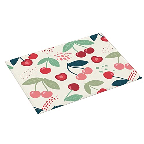 Large Dish Drying Mats For Kitchen Counter Microfiber Kitchen Drying Mat XL Draining Pad Absorbent Quick Drying Dish Mat 18x24 Inch - Cherry - color: Cherry