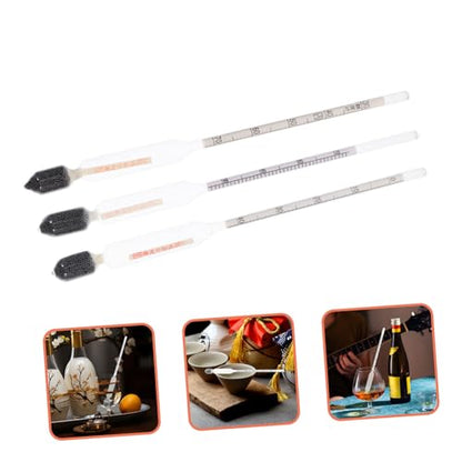 SHOWERORO Sugar Hydrometer Kit 3pcs Triple-Scale Syrup Tester for Accurate Maple Syrup Measurement Food-Grade Material for Home Brewing and Cooking
