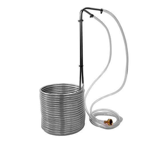 NY Brew Supply W3850-SSV 3/8" x 50' Stainless Steel Wort Chiller, Silver - size: 50', style: STAINLESS STEEL