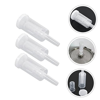 Generic 3Sets One Way Valves for Homemade Wine Fermentation Food Grade Plugs Included for Brewing and Secondary Fermentation Compatible with Fermenting Jugs and Wide