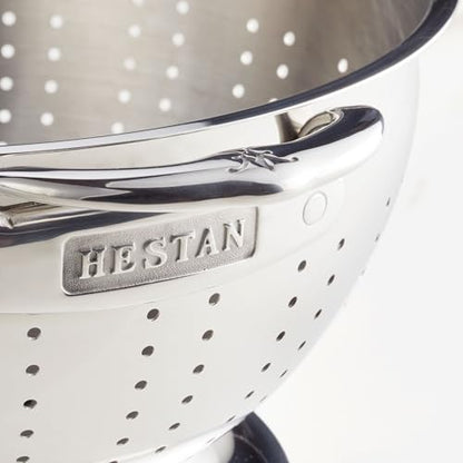 Hestan Provisions – 2-Piece Stainless Steel Colander Set – 3 & 5 Quart, Nesting Design