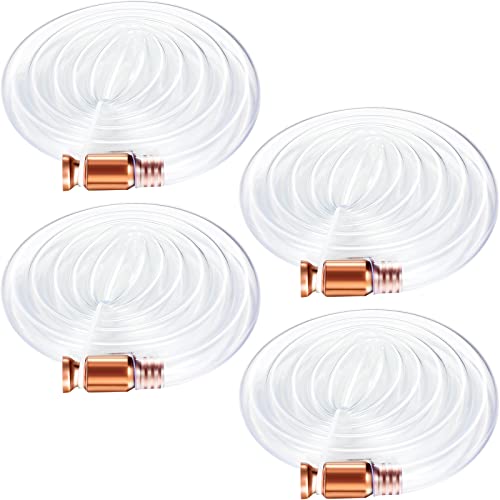 Syphon 4 Pack Siphon Hose Siphon Tube Shaker Siphon Transfer Hose Siphon Water Hose Siphon Valve Gas Siphon Pump Gas Drainer for Car Truck Fuel Water Transfer Pumping 6FT / 1/2" Valve