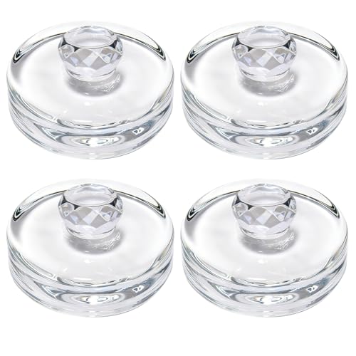 4 Pack Fermentation Weight with Easy Grip Handle,Glass Fermenting Weights for Wide Mouth Mason Jars,Glass Fermentation Kit for Sauerkraut,Pickles - size: 4pack