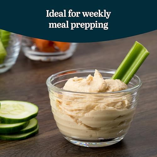 Libbey Small Glass Bowls, Glass Containers with Lids Set of 8 to Keep Leftovers Fresh, Meal Prepping and More, Dishwasher Safe Small Bowls for Dips - color: Small/w Lids 8