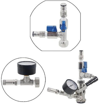 Ball Lock Pressure Transfer Kit for Conical to Keg, Closed System for Oxygen-Free Beer Transfer, Homebrew Equipment(NO Coupler) - size: NO Coupler
