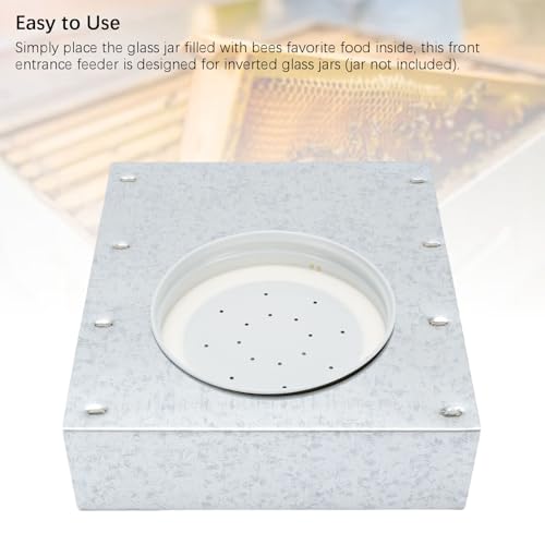Beehive Entrance Feeders, 6.57 X 4.41 X 1.38in Wooden Bee Watering Station, Front Entrance Bee Feeder for Beekeeper Feeding Water Sugar Syrup