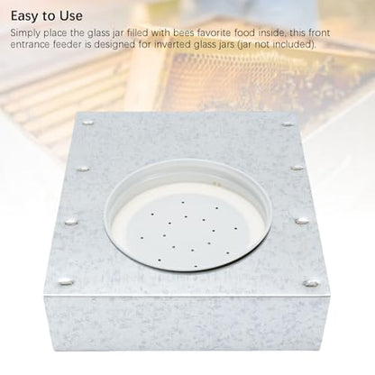 Beehive Entrance Feeders, 6.57 X 4.41 X 1.38in Wooden Bee Watering Station, Front Entrance Bee Feeder for Beekeeper Feeding Water Sugar Syrup