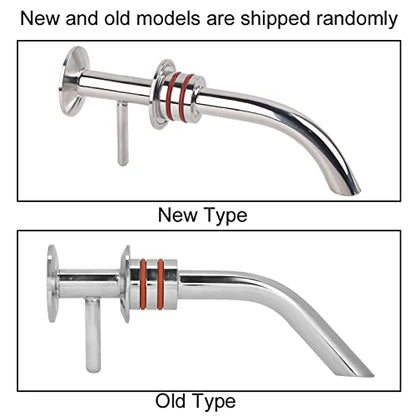 Stainless Steel Racking Arm Fermenter Accessory Conical Fermentation Tank Fittings Durable 304 Smooth Surface Double Seal for Home Brewing Conical Fermentation Tanks