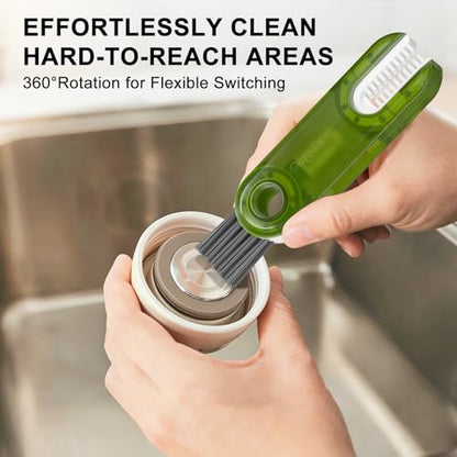 3 in 1 Cup Lid Gap Cleaning Brush Set, Multifunctional Bottle Cleaning Tools, Mutipurpose Tiny Cup Holder Cleaner, Home Kitchen Crevice Brush Tools