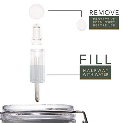 6 Pack Airlocks BPA-Free Hydrolocks for Fermenting, Brewing, Beer, Wine, Sauerkraut, Kimchi and Other Fermentation Projects