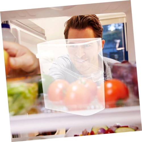 LIFKOME 2pcs Airtight Crisper Box for Storage Cheese Keeper Box Edges Food Storage Containers for Fridge