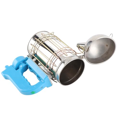 Beehive Smoker Stainless Steel Bee Smoker 25 X 25 Cm with Protective Heat Strong Motor Easy Operation for Beekeeping Honey Collection Beginners and Beekeepers