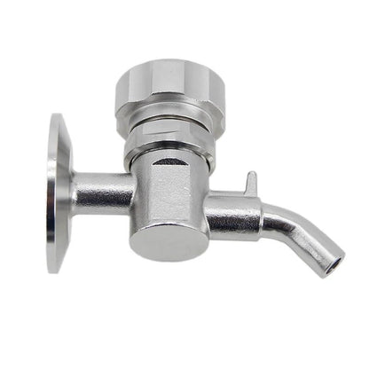 1.5"TC Sample Valve 304 Stainless Steel Sanitary Clamp Brewing Sample Valve Homebrew Conical Fermenter(B) - color: B