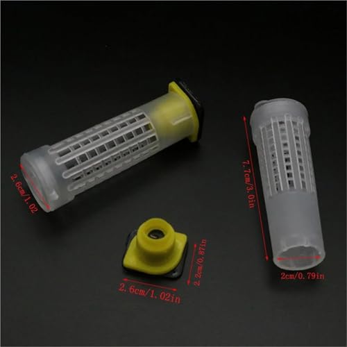 Bee Rearing Kit 1SET Apiculture Kit Queen Bee Rearing Plastic Graft Larva Pen Hair Roller Cage Cell Protection Beekeeping Tool Supplies for Beginners and Bee Keeper