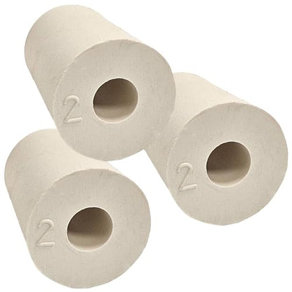 1 X Drilled Rubber Stopper #2 (Set of 3)